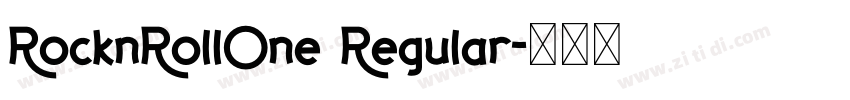RocknRollOne Regular字体转换